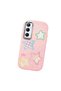 Pink Soft Silicone Phone Colorful Stars with Camera Protection Compatible with Realme C65 - 3