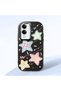 Black Soft Silicone Phone Colorful Stars with Camera Protection Compatible with Vivo Y04