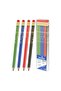 Triangular Stripe HB Pencil with Eraser, Smooth, Break-Resistant For School & Office - 36 pcs - 2