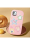 Pink Soft Silicone Phone Colorful Stars with Camera Protection Compatible with Realme C20 - 2