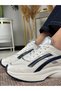 Rovena Women's Gray Silver High Sole Lace-Up Sneaker Sports Shoes - 3
