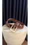 Taba Gold Buckled Efekt Belt