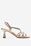 Women's cross strap ankle Tie-Detail heeled evening shoes zy 4146 dore