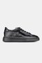 Men's Black Patent Leather Genuine Natural Leather Leather -45 Number Eva EVA Sole Cikli Snea Sneakers Kkabi - 5
