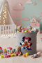 Felt Toy Basket - Cartoon Patterned, Foldable with Handles, Kids Room Organizer 38X39