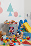 Felt Toy Basket - Cartoon Patterned, Foldable with Handles, Kids Room Organizer 38X39 - 2