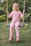 Girl's Pink Top and Bottom Set – Soft-Textured Comfortable Daily Combination - 4