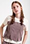 Girl's Single Jersey Pleated Garni Suit - 2