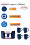 Stoneware Mug Set of 4 | Ceramic Coffee Mug Set for Tea, Coffee, and Hot Beverages | Microw - 3