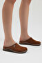 Women's Tan Comfortable Fit PU Sole Daily Slipper - 3