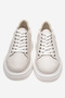 Men's thick sole lace-up casual shoes real Leather mc 23382 off white - 5