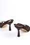 Women's Satin Ankle Strap Heels Sandals - 3