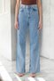 Zinr Snow Washed Women's Palazzo Jean Wide-Leg Extra High Waist - 3