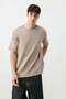 Short Sleeve Boxy Fit T-Shirt Mink - 6