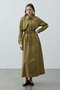 Maxi Trench Dress Green - 4