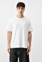 Short Sleeve Boxy Fit T-Shirt Ecru - 2