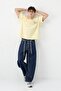 Short Sleeve Boxy Fit Printed T-Shirt Yellow - 3