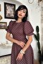 Balloon Sleeve Maxi Long Length Premium Polka Dot Dress - 6