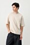 Short Sleeve Boxy Fit T-Shirt Stone - 4