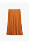Brown Women Polyester Skirt - 4