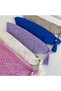 Hand Knitted Women's Shoulder Bag – Bohemian Crochet Handmade Item Crisscross Straps Bag 45X18 cm - 4