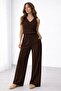 Women's Mercerized Knitwear Patterned Halter Neck Summer Knitwear Set 0077 - 6