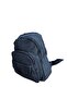 Navy Blue Crinkled Daily Wear Backpack - 2