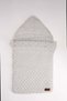 Portbebe for Babies 0-12m White Unisex Newborn Sleeping Bag Cotton Fabric Puffy Knit - 3