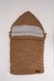 Portbebe for Babies 0-12m White Unisex Newborn Sleeping Bag Cotton Fabric Puffy Knit - 3
