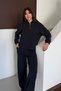 Oversized Half Zipper Collar Modal Basic Women's Set 3183 - Special Series - 6