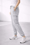 Jogger Pants Comfortable Fit Sweatpants, Pack of Cargo Pocket with Elastic Cuffs, Casual Sports Trousers - Gray - 2