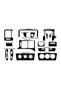 Opel Vectra B Torpedo, Console, Trim, Chest Cover Set Silver Gray Color - 4