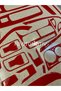Fiat Doblo D3 Dashboard, Console, Trim, Chest, Mahogany Veneer, Red Color, Special Design - 4