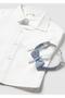 Newborn Baby Boy Bow Tie Long Sleeve Shirt White - 3