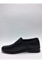 Genuine De Leather Black Color Lightweight Laceless Summer Men's Shoes - 3