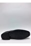 Genuine De Leather Black Color Lightweight Laceless Summer Men's Shoes - 4