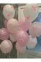Pink 5 Large + 40 Small Ribbon Bow Ornaments - Satin Bow Ribbon on Cake Balloon - 8