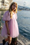 Short Sleeved Party Dress - 8
