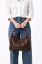 Studded Detail Women's Hobo Bag - Large Internal Volume Shoulder Bag Bag Si - 3
