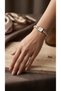 Women's Steel Watch Gold Color White Dial with Stones Luxury Edition Vintage Elegant Stylish Women's Wristwatch 2026 - 2