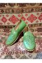 Green Women's Yemeni Sandals Hand Sewn Genuine Leather Leather Sole Stiletto Heel D Patterned 36 Size - 4