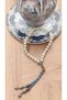 Onyx Natural Stone Prayer Beads with Silver Detail - 3