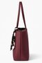 Burgundy Color Women's Tote Bag – Large Daily Scarf with Gift Bag - 6