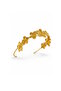 Gold Color Metal Flower Crown - 3