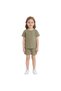 -Girl Lounge Set T-Shirt & Shorts, Olive, 1Y to 10Y - 2
