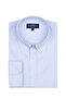 Albini Blue Twill Relax Formula Exclusive Tailor Fit Button-Down Collar Cotton Shirt - 2