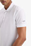 D9779Axwt34 White Slim Fit Slim Fit Polo Neck Sportsman Piqué Short Sleeve T-Shirt - 5