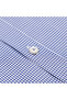 Testa Exclusive Navy Blue Mini Gingham Button Collar Tailored Fit Cotton Shirt - 3