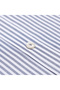 Testa Sartoriale Navy Blue Striped Exclusive Buttoned Collar Tailor Fit Cotton Shirt - 3