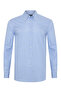 Testa Exclusive Blue Mini Gingham Button Collar Tailor Fit Cotton Shirt
